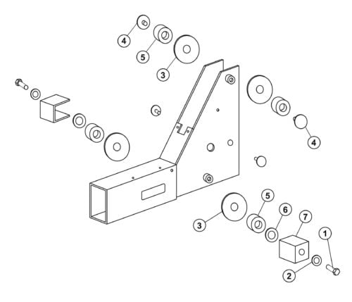 Parts for Tuxedo FP14KO-A Roller Assembly and Sliders