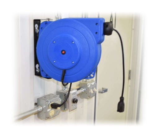 QP-0016-045E ref R-01045 Electric Cord Reel 16 ga x 45 with Swivel Rapid Air