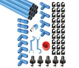QP-1588-099 ref F28099 FastPipe Master Kit 230 ft x 3/4" OD System with 5 Outlets RapidAir