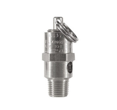 FK-KSV10-CR-125 Kingston Valve KSV10CR-1 Stainless Steel Soft Seat Safety Valve 1/8" NPT Inlet