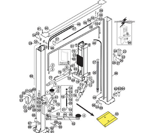 Parts for Atlas Lift 10-OHSC