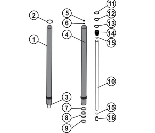 Parts for Atlas Lift 10-OHSC Hydraulic Cylinder