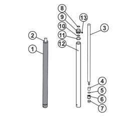 Parts for Atlas Lift BP10000 Hydraulic Cylinder