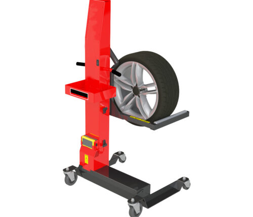 Rechargeable Wheel/Tire Lift with Offset Tower