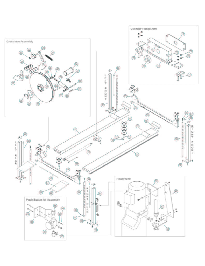 Parts for BendPak HDS14X SVI International, Inc.
