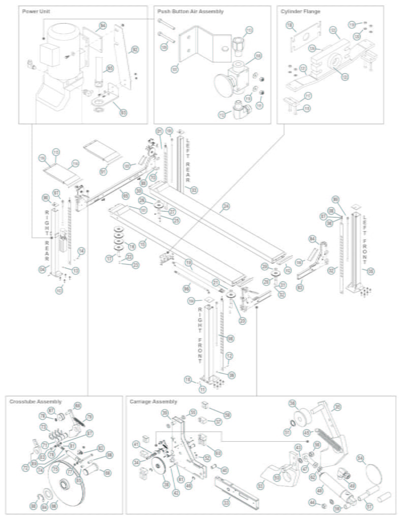 Parts for BendPak HDSO14P SVI International, Inc.