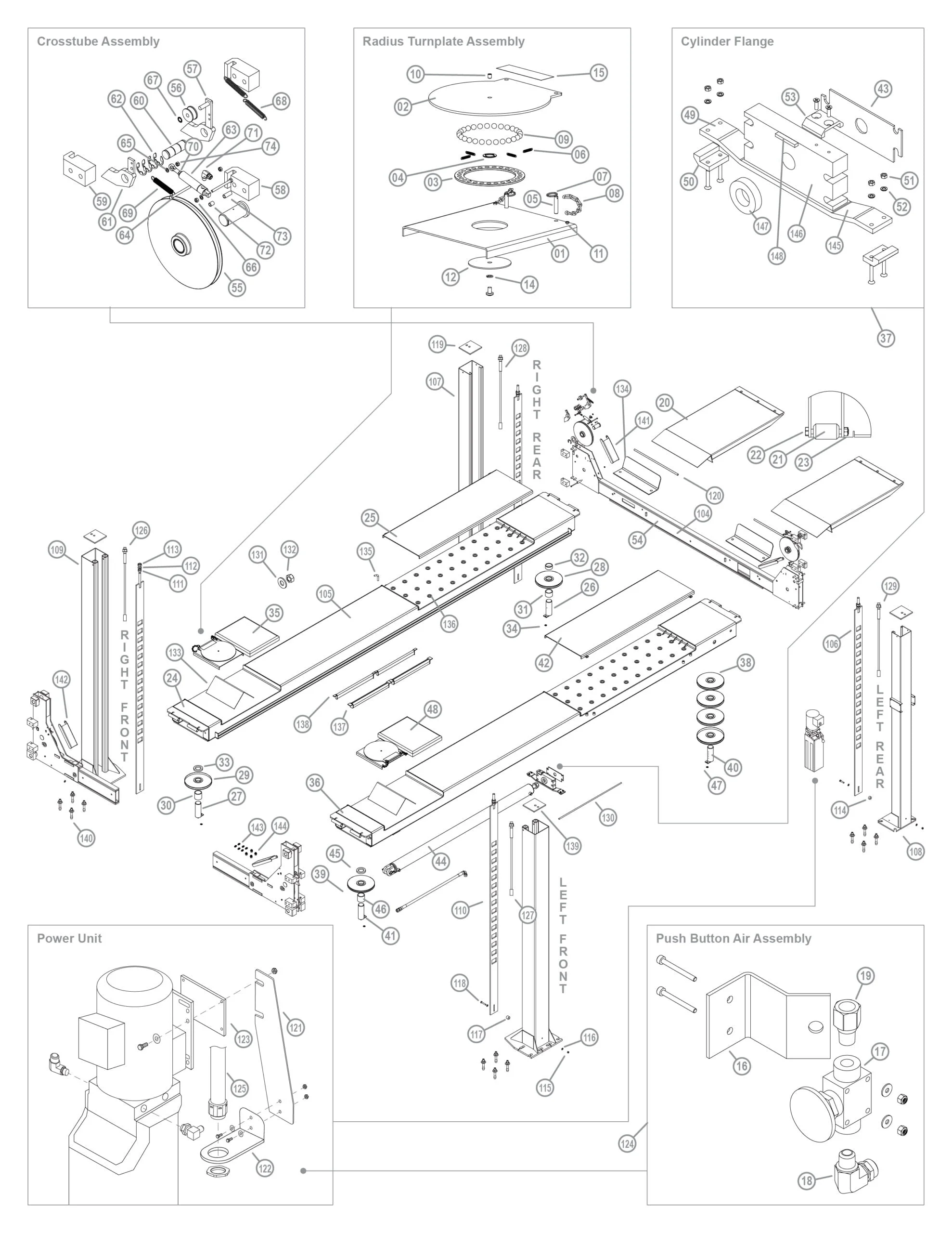 Parts for BendPak HDSO-14LSX | SVI International, Inc.