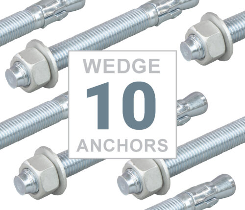 Box set of 10 Ultrawedge Wedge Anchors.
